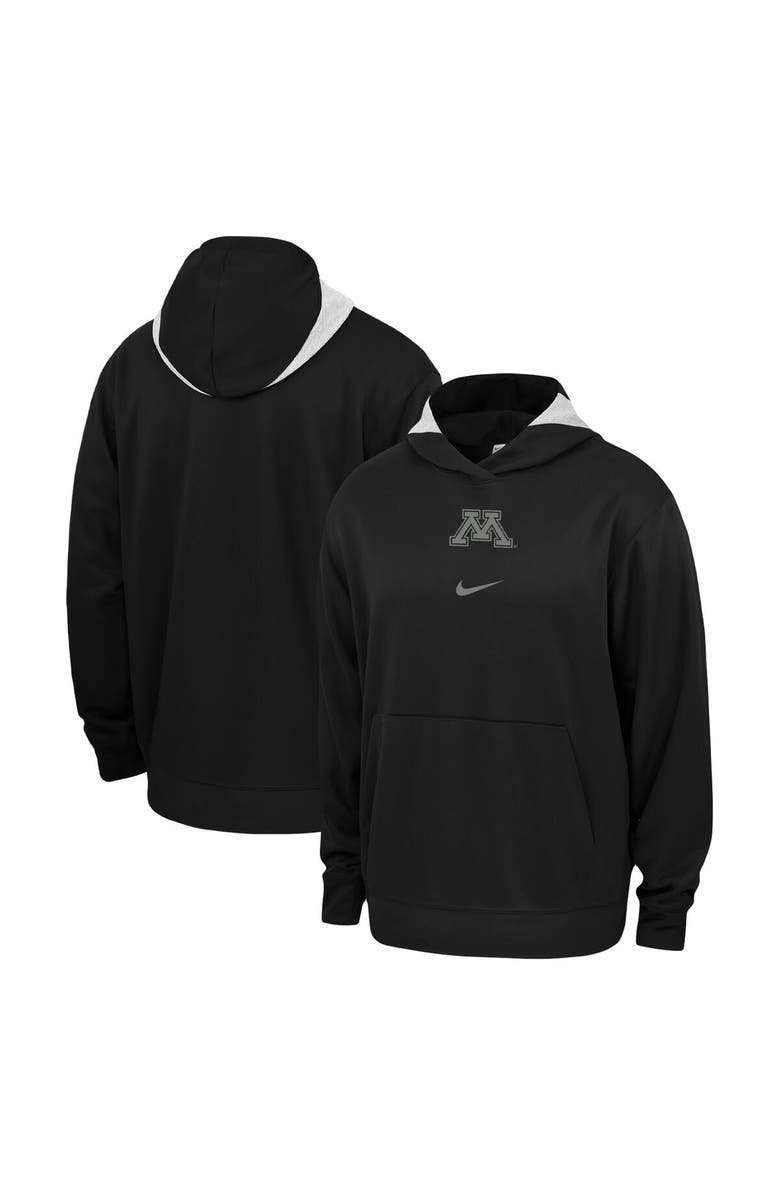Nike Men's Nike Black Minnesota Golden Gophers Basketball Spotlight Performance Pullover Hoodie, Main, color, Black
