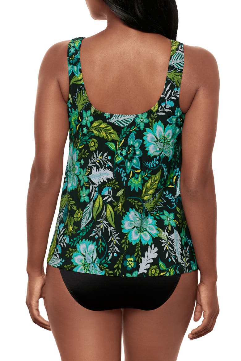 Florica Ursula Tankini Top, Alternate, color, BLACK MULTI