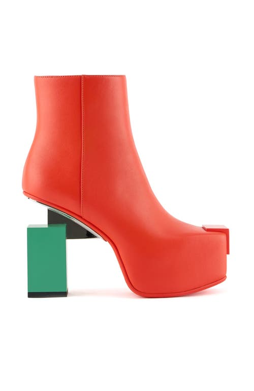 United Nude Cubist Bootie In Orange