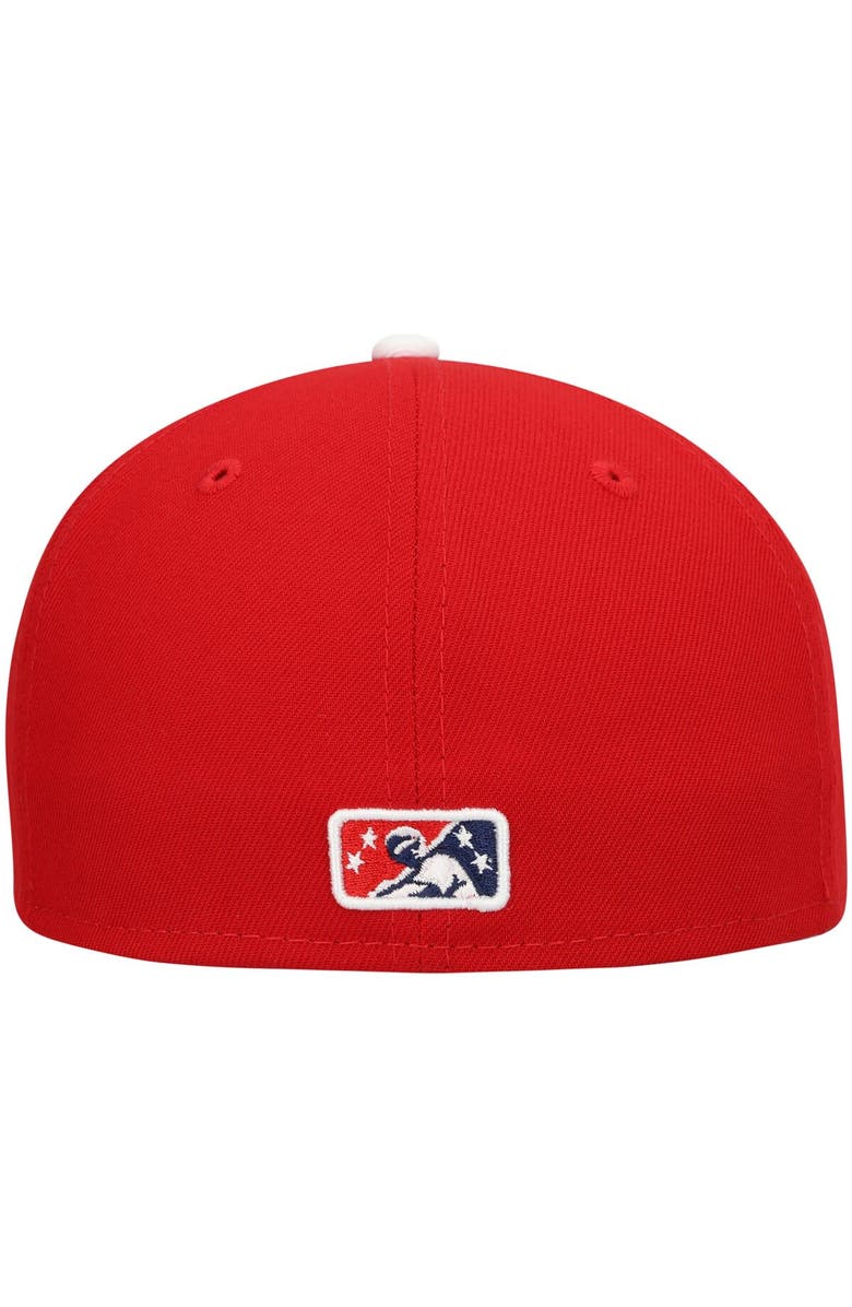 New Era Men's New Era Red Reading Phillies Authentic Collection Team Home 59FIFTY Fitted Hat, Alternate, color,