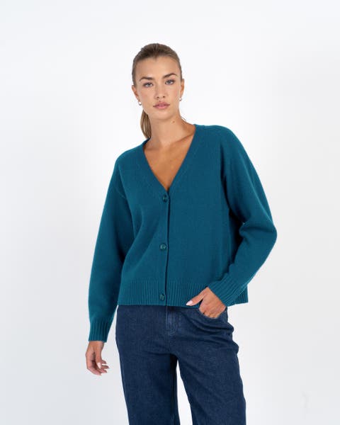 Merino Boxy Cardigan