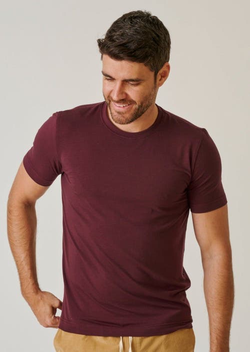 Leisure Lab Everyday T-shirt In Maroon