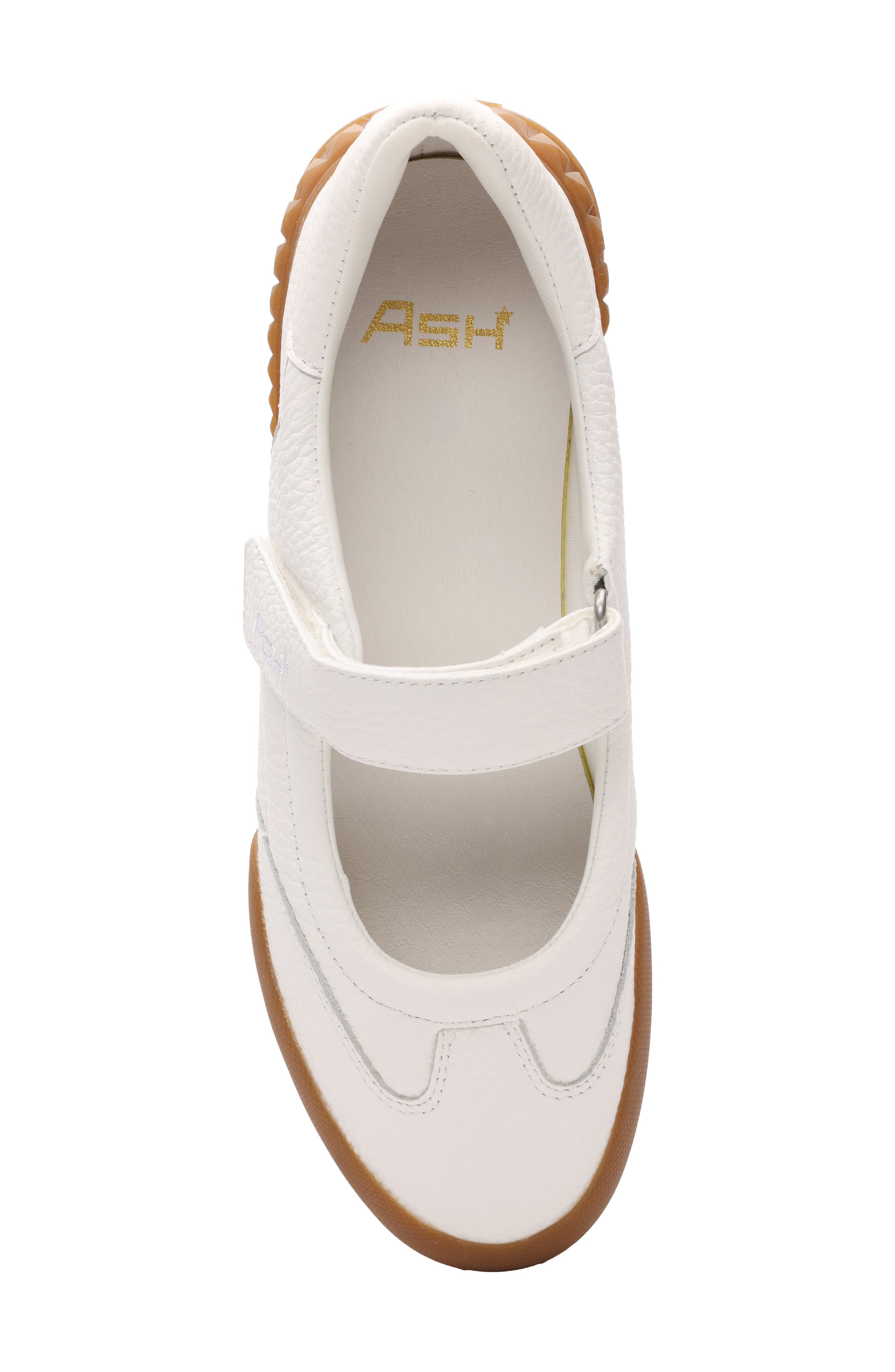 Ash Pure Mary Jane Leather Sneaker, Alternate, color, White
