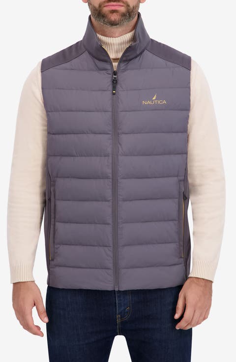 Transitional Mixed Media Puffer Vest