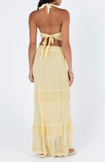 Xander Two-Piece Halter Top & Maxi Skirt Set