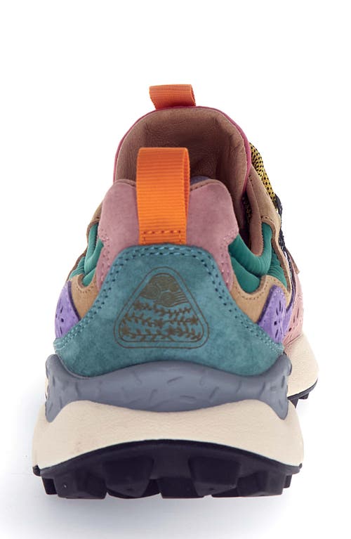 Flower Mountain Yamano 3 Sneaker In Burgundy
