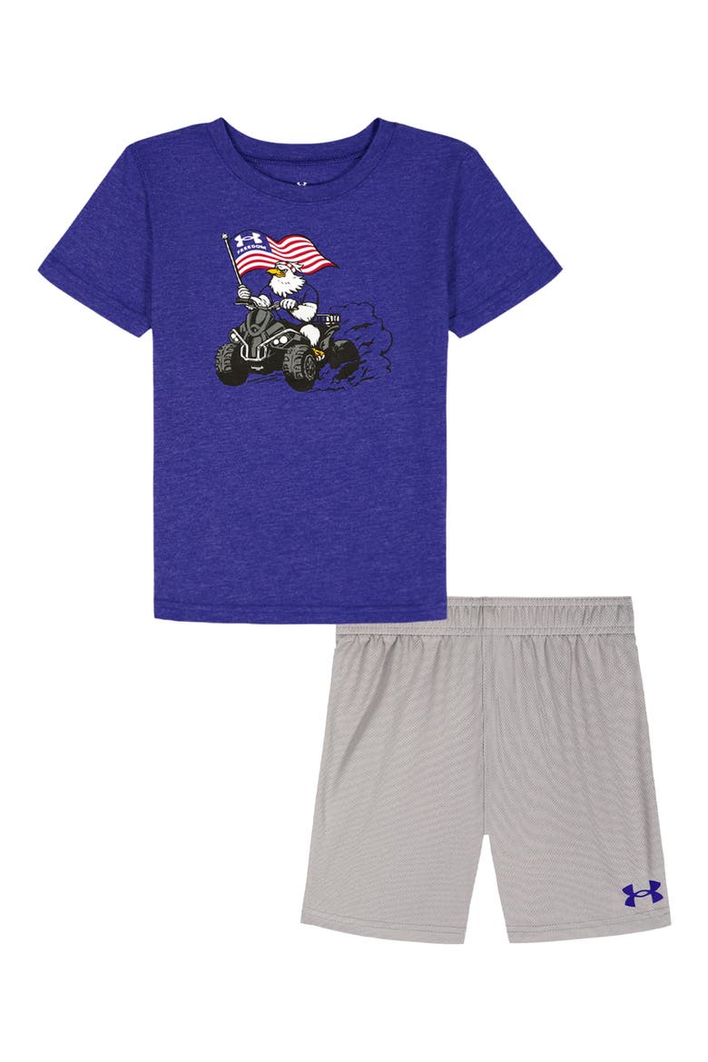 Kids' Freedom Graphic T-Shirt & Shorts Set, Main, color, TEAM ROYAL