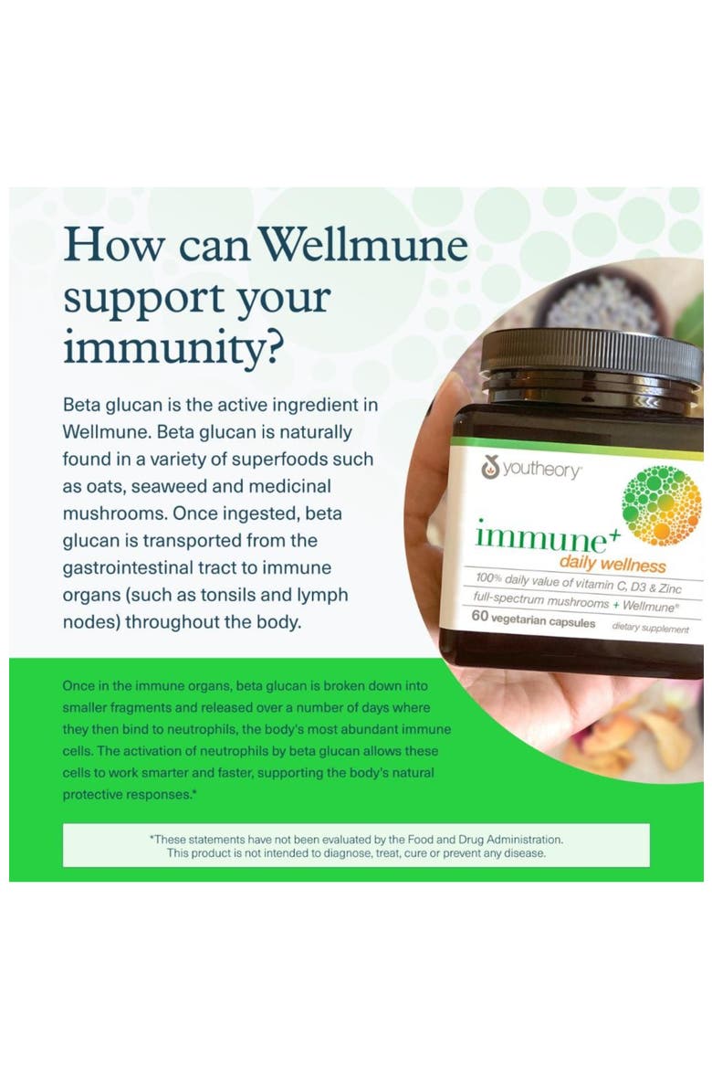 Immune Plus Daily Wellness Vegetarian Supplement 60 veg Caps, Alternate, color, None