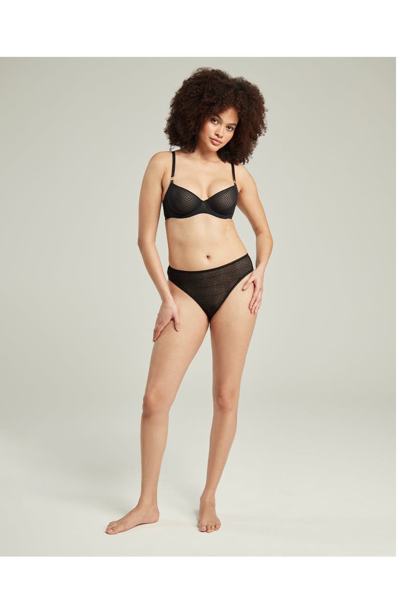 Nudea The Sheer Deco High Leg Brief - 3 Pack, Main, color,
