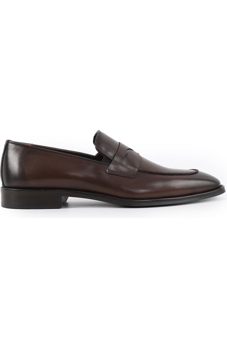 VELLAPAIS Bentonni Penny Loafer, Alternate, color, Dark Brown