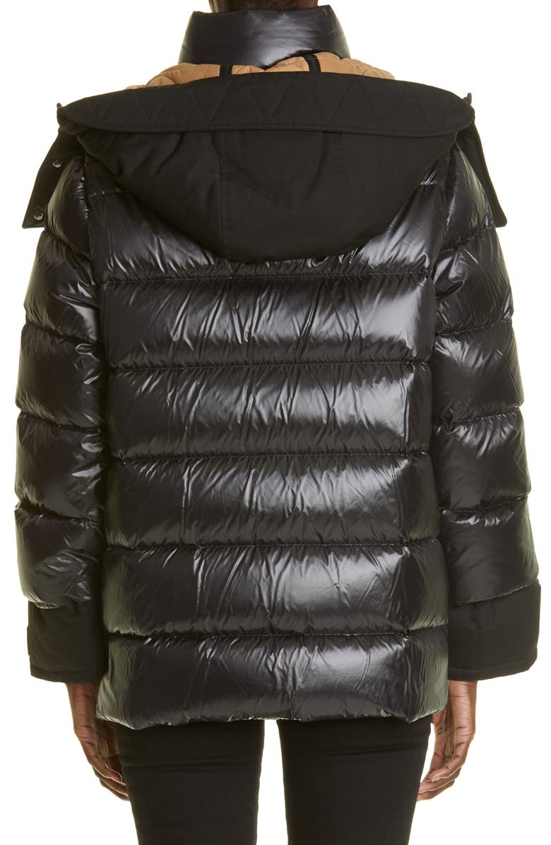 Burberry Tansley Quilted Down Puffer Jacket with Removable Hood, Alternate, color, 
