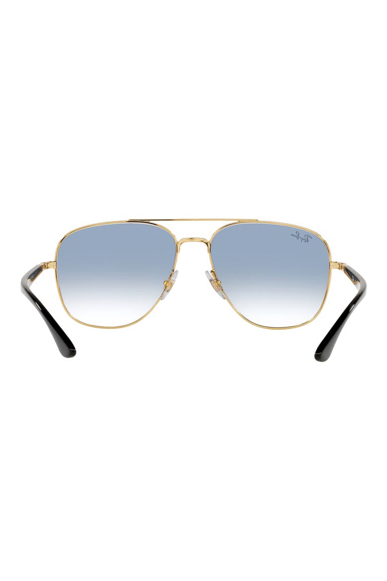 59mm Gradient Square Sunglasses, Alternate, color, BLACK