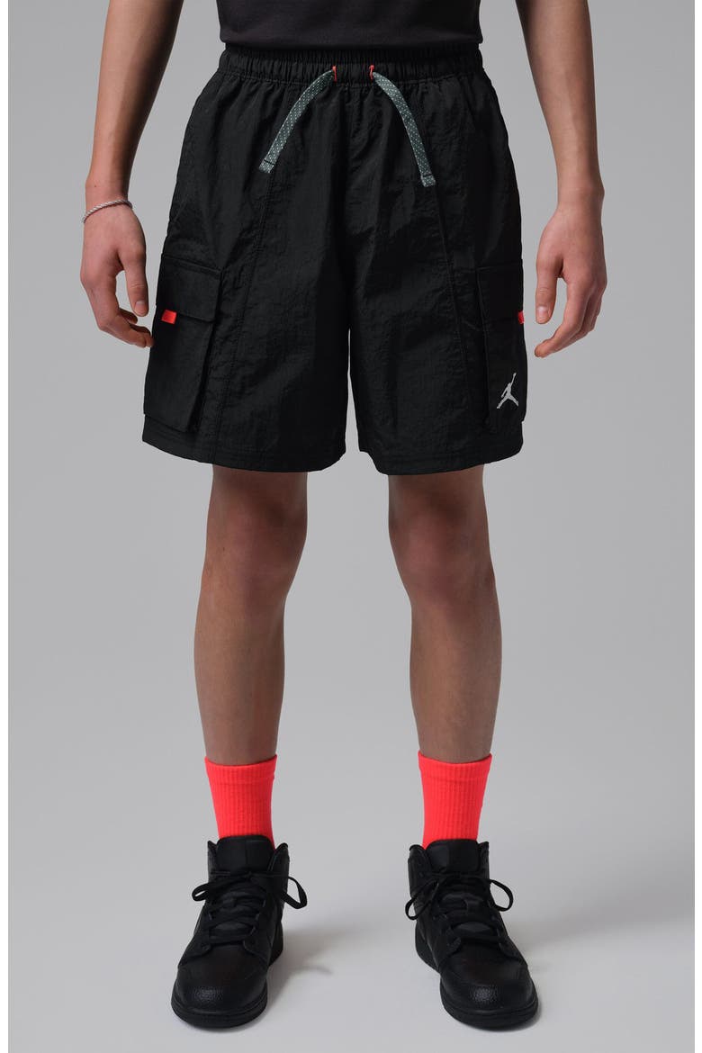 Kids' Super Splash Tech Water Resistant Shorts, Alternate, color, BLACK