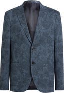 Etro Roma Cotton & Wool Floral Jacquard Sport Coat