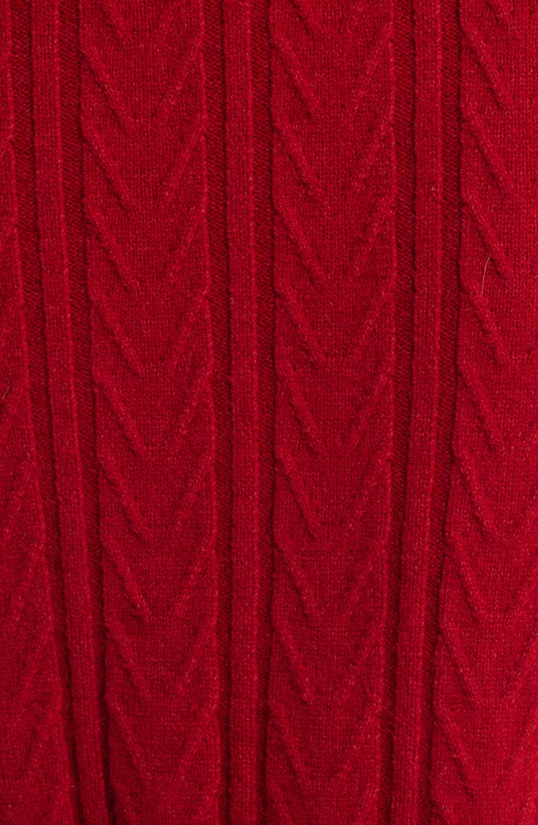 Anne Klein Chevron Stitch Cable Knit Midi Pencil Skirt, Alternate, color, 