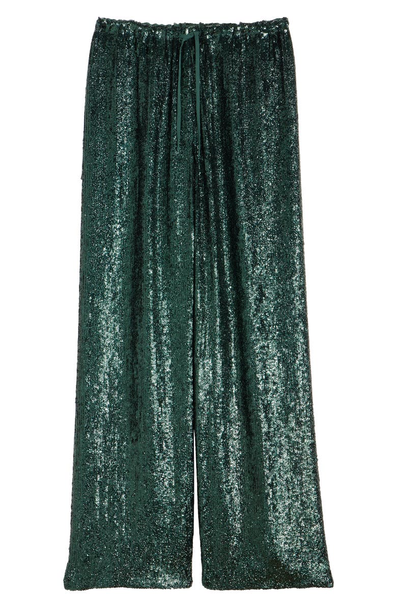 Dries Van Noten Puvis Sequin Drawstring Pants, Alternate, color, Bottle