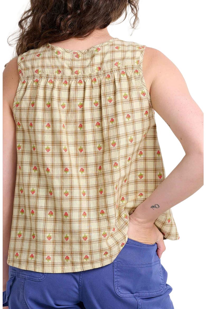 Manzana Button Front Tank, Alternate, color, Barley Strawberry