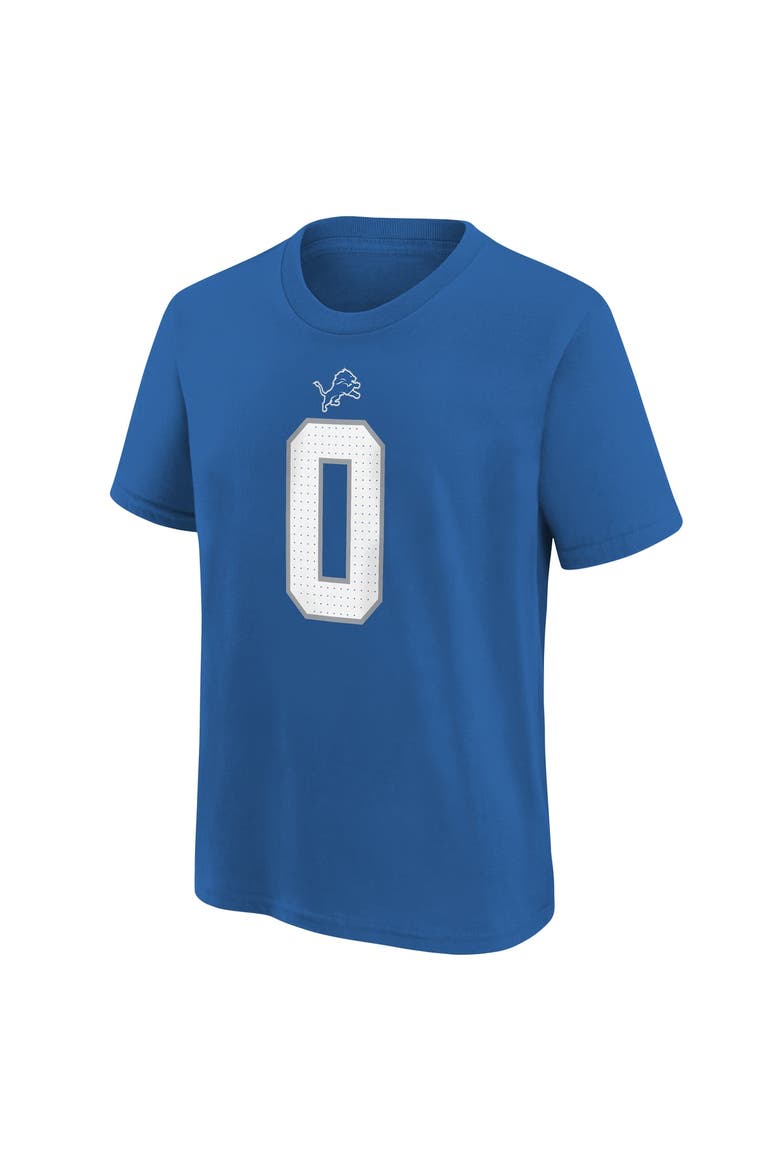 Youth Nike Jahmyr Gibbs Blue Detroit Lions Player Name & Number T-Shirt, Alternate, color, Blue