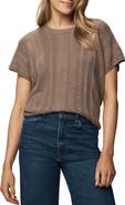 Splendid Raelynn Short Sleeve Pointelle Sweater