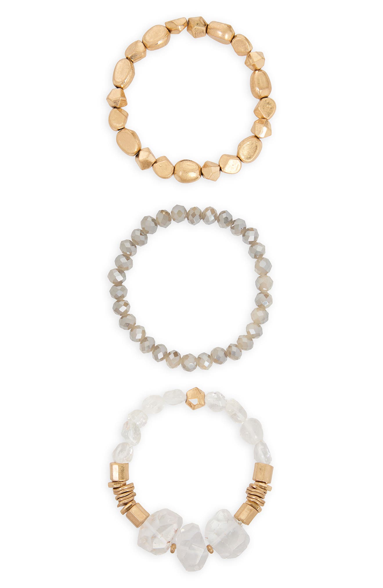 SAACHI Mixed Crystal Bracelet Set (Women) | Nordstromrack