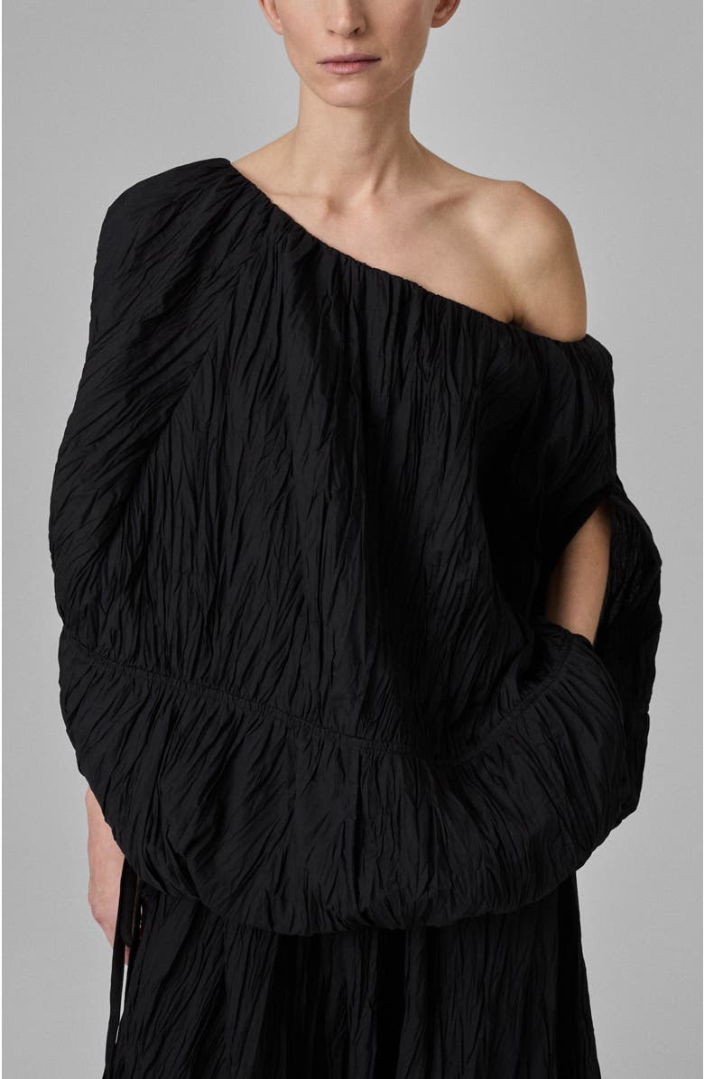 CO Tulip Off-Shoulder Pliss Top, Main, color, 