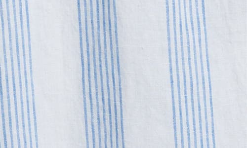 Tommy Bahama Bayside Isle Long Sleeve Linen Wrap Dress In Blue