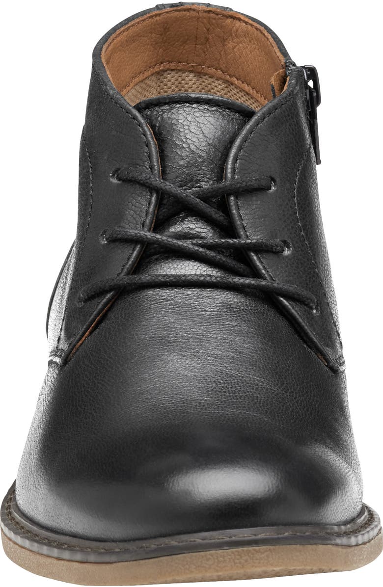 Johnston & Murphy Kids' Calder Chukka Boot, Alternate, color, Black Full Grain