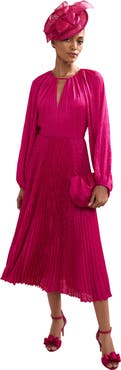 Phase Eight Faye Textured Pleat Dress