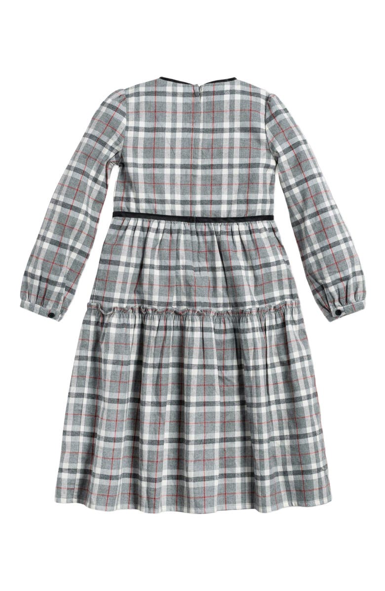 Hope & Henry Baby Girls' Tiered Flannel Dress, Infant, Alternate, color,