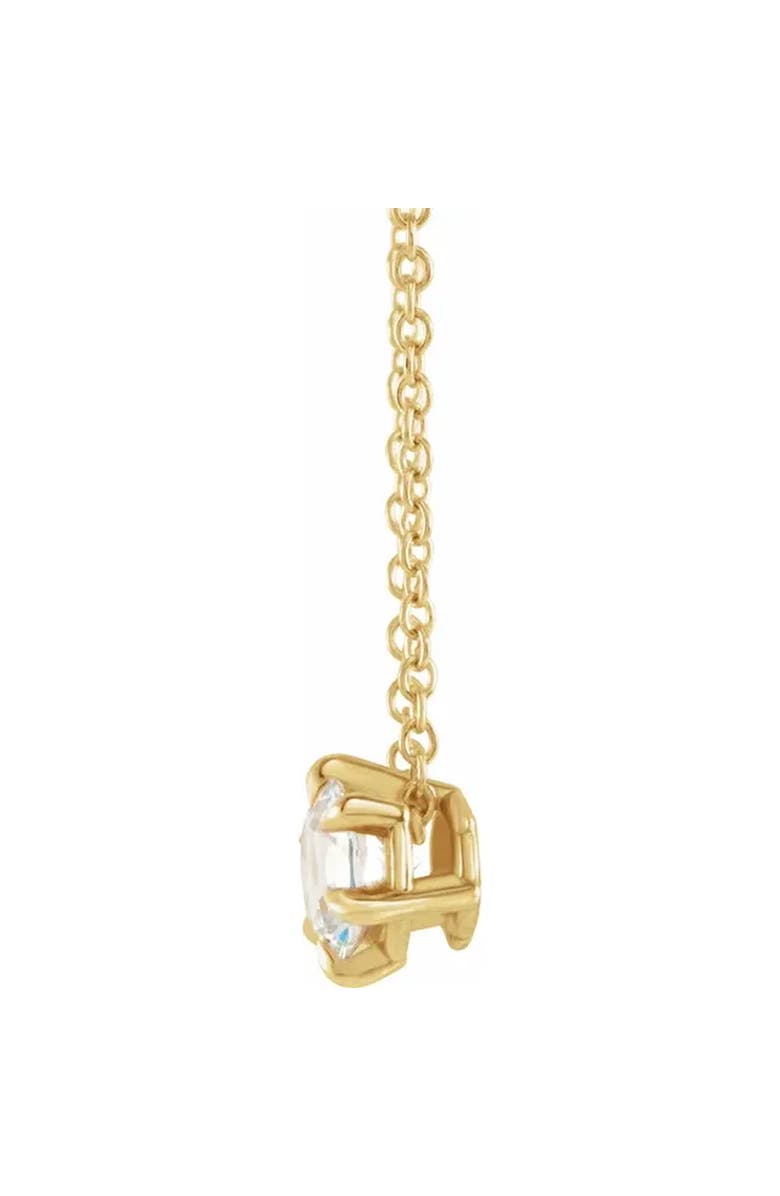 Bliss Diamond 14K Gold 1/2ct Solitaire Lab Grown Diamond Pendant Necklace, Alternate, color,
