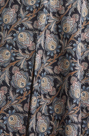 Nilsen Paisley Floral Stretch Cotton Midi Dress