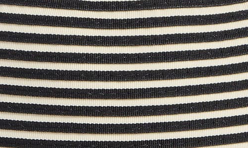 Nordstrom Rack Stripe Wide Brim Bucket Hat In Black