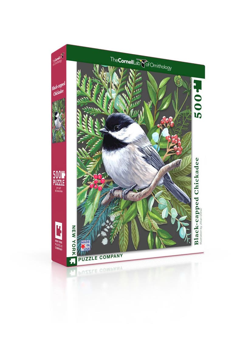 NEW YORK PUZZLE COMPANY Black-capped Chickadee 500 Piece Puzzle, Alternate, color, NO COLOR