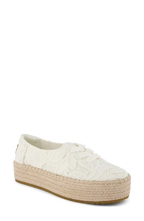 Valencia Lace-Up Platform Espadrille (Women)