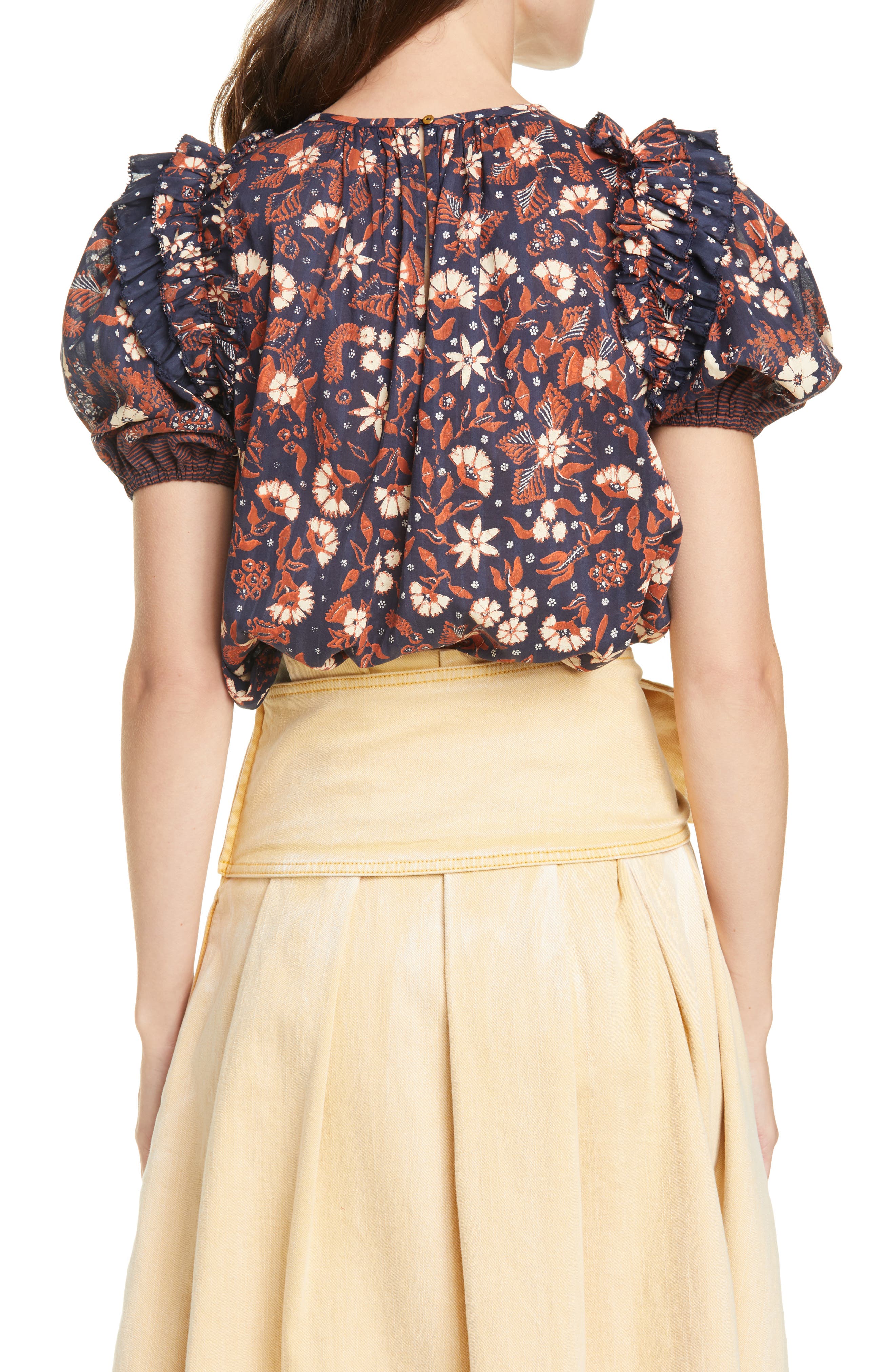 Arbor Floral Puff Sleeve Top - image 2