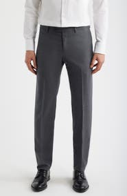 Berle Flat Front Tropical Weight Wool Dress Pants