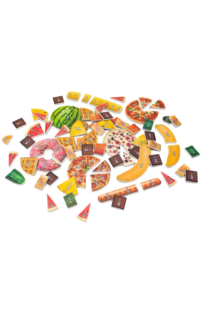 Junior Learning Food Fractions Learn Fractions The Yummy Way, Alternate, color, 