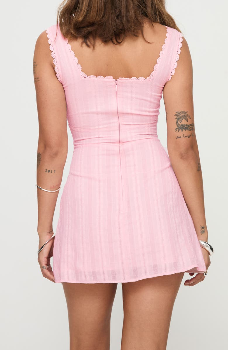 Princess Polly Dasha Fit & Flare Minidress, Alternate, color, Pink