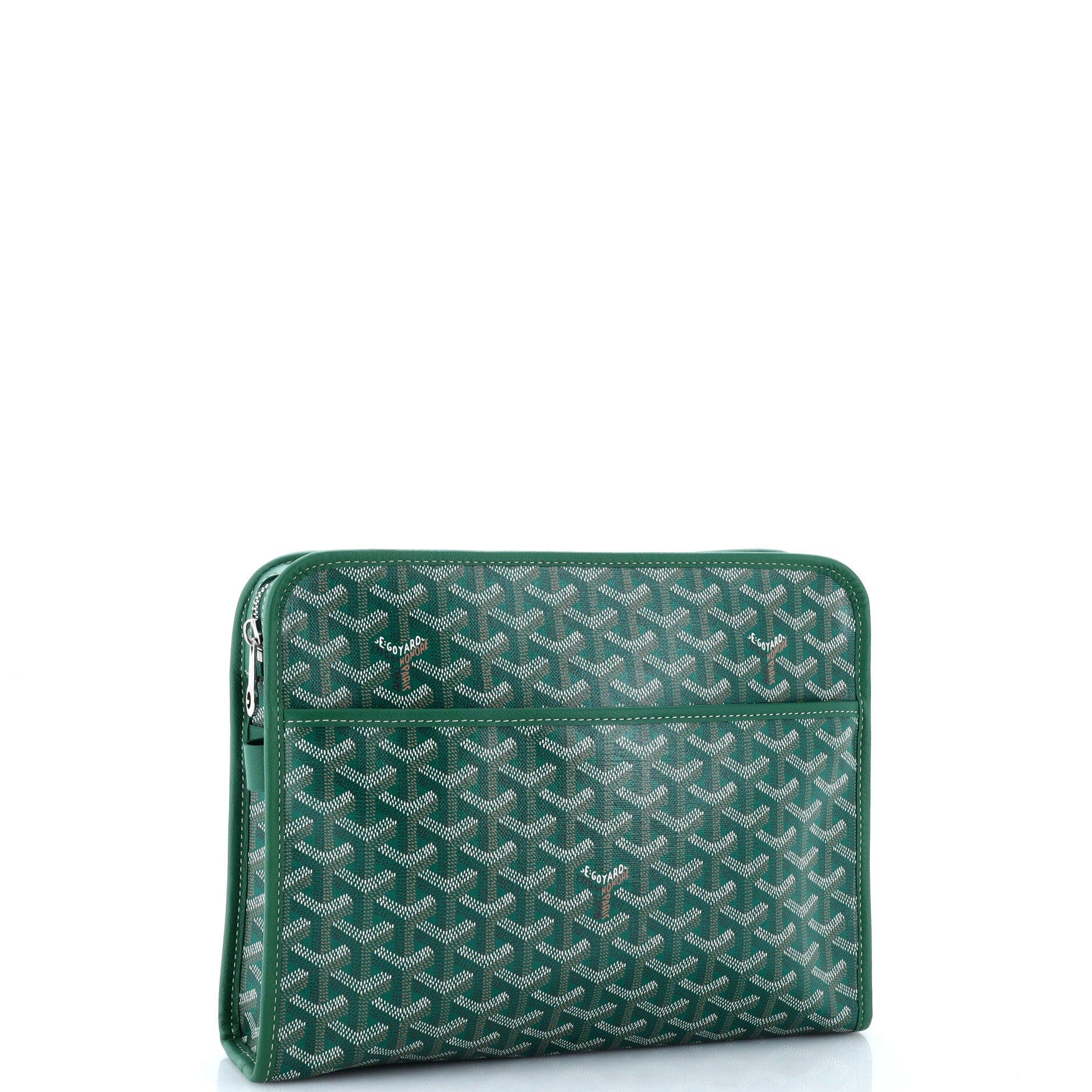 Jouvence Toiletry Pouch Coated Canvas GM, Alternate, color, Green