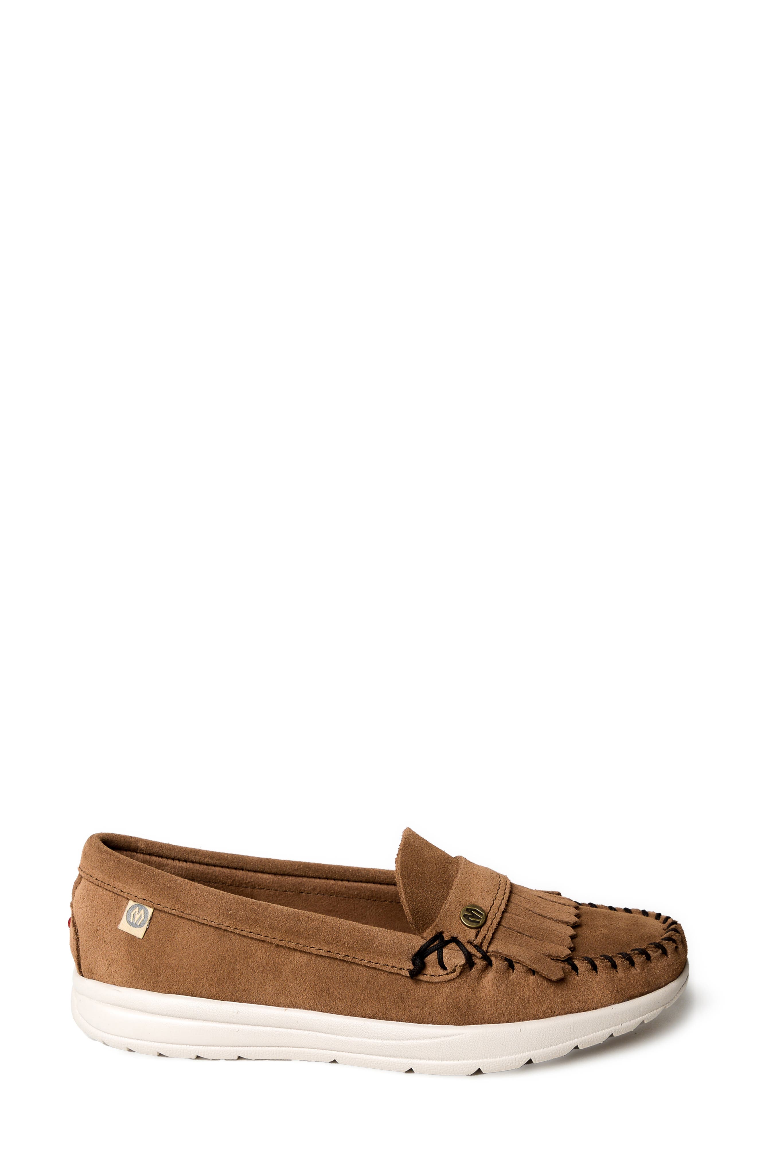 Minnetonka Kylee Kilty Slip-On Sneaker, Alternate, color, Dusty Brown