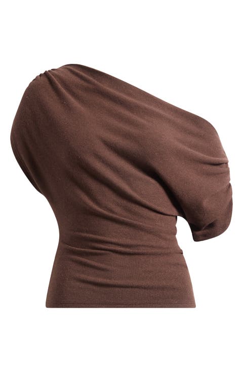 Iris One-Shoulder Knit Top