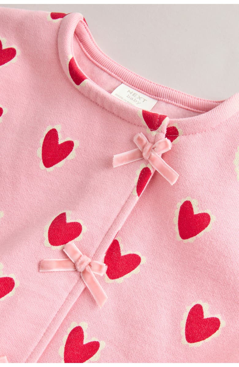NEXT Kids' Heart Frill Sweatshirt & Pants Set, Alternate, color, Pink