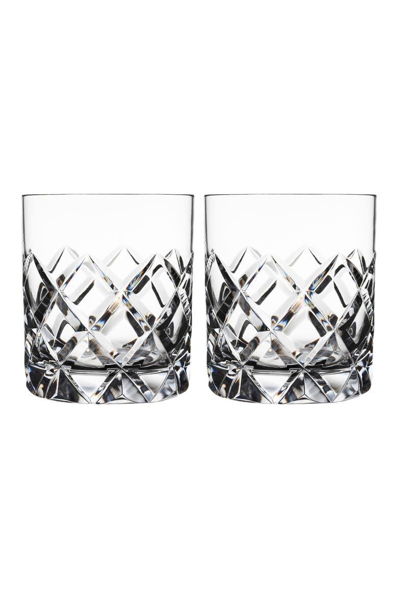 Sofiero Set of 2 Crystal Old Fashioned Glasses, Main, color, CLEAR