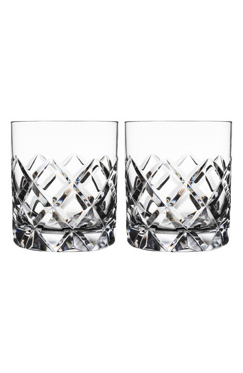 Sofiero Set of 2 Crystal Old Fashioned Glasses