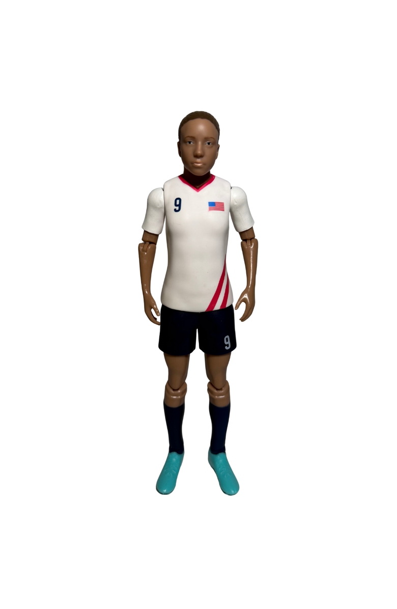 Banbo Toys SOCKERS USWNT Mal Swanson 8" Collectible Soccer Action Figure, Alternate, color, White