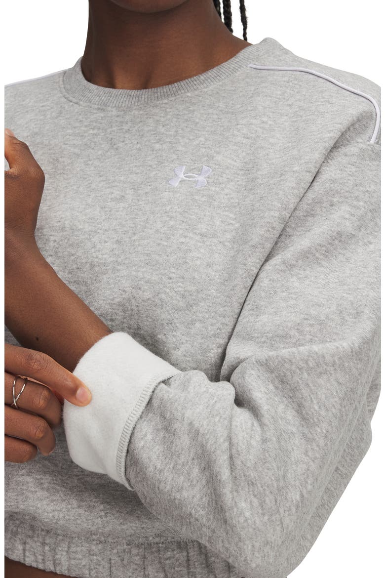 Rival Fleece Piped Sweatshirt, Alternate, color, GRY