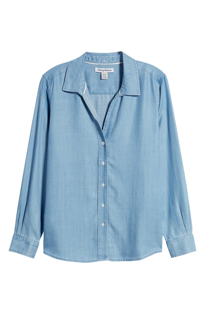 Tommy Bahama Chambray All Day Coastalina Button-Up Shirt, Alternate, color,