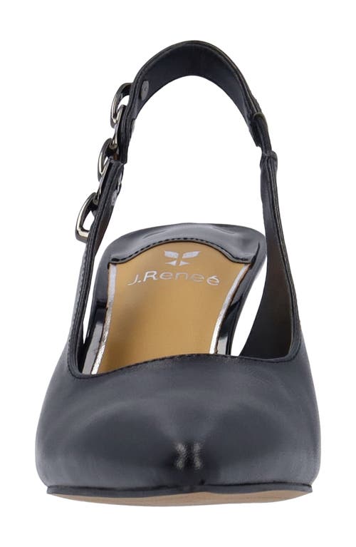 J. Reneé Krissa Slingback Pointed Toe Pump In Black