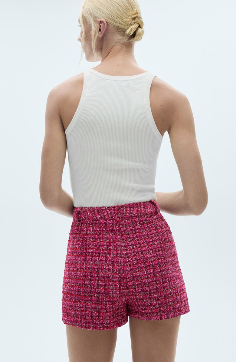 MANGO Tweed Shorts, Alternate, color, 