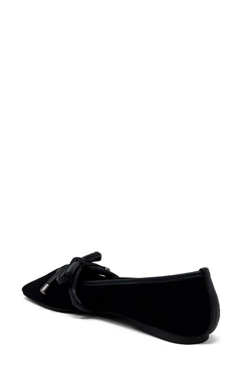 Shushop Adriana Square Toe Ballet Flat In Black